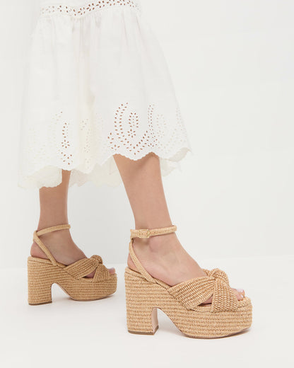 Liza Natural Platform Sandal - Loeffler Randall Exclusive