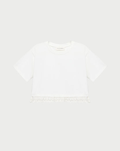 Junie Lace Trim Tee - Loeffler Randall Recommended