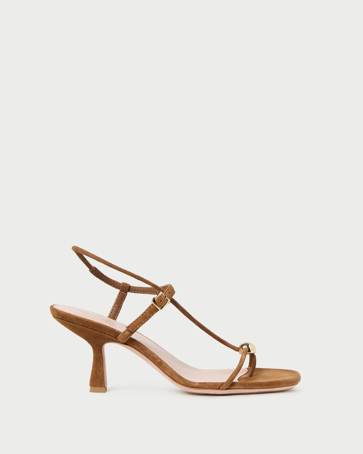 Triana Cacao Suede Mid-Heel Sandal - Loeffler Randall Great Value