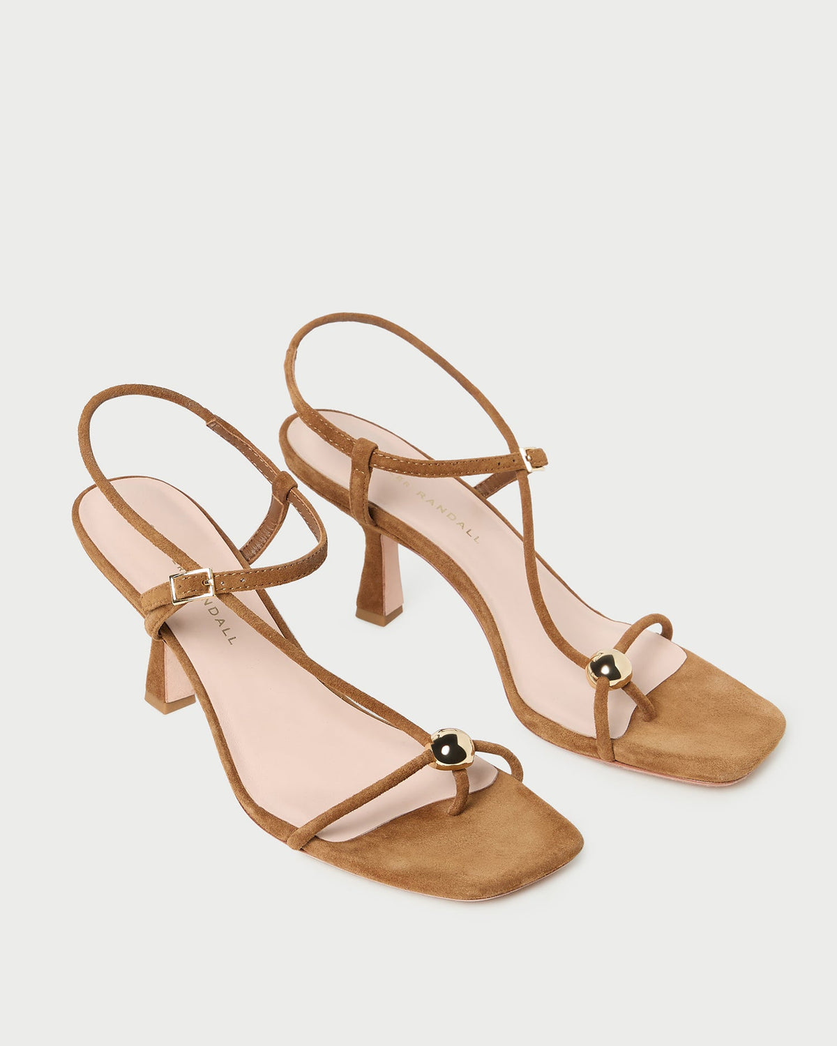 Triana Cacao Suede Mid-Heel Sandal - Loeffler Randall Great Value