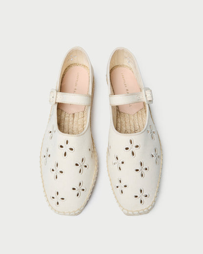 Clover Natural Embroidered Espadrille - Loeffler Randall Popular