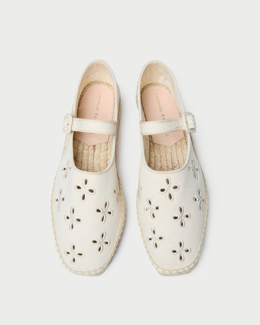 Clover Natural Embroidered Espadrille - Loeffler Randall Popular