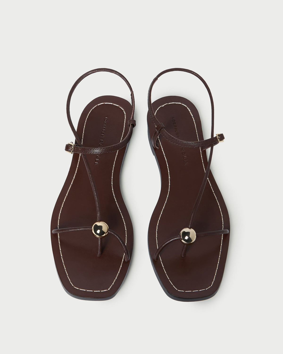 Lara Espresso Leather Sandal - Loeffler Randall Trusted