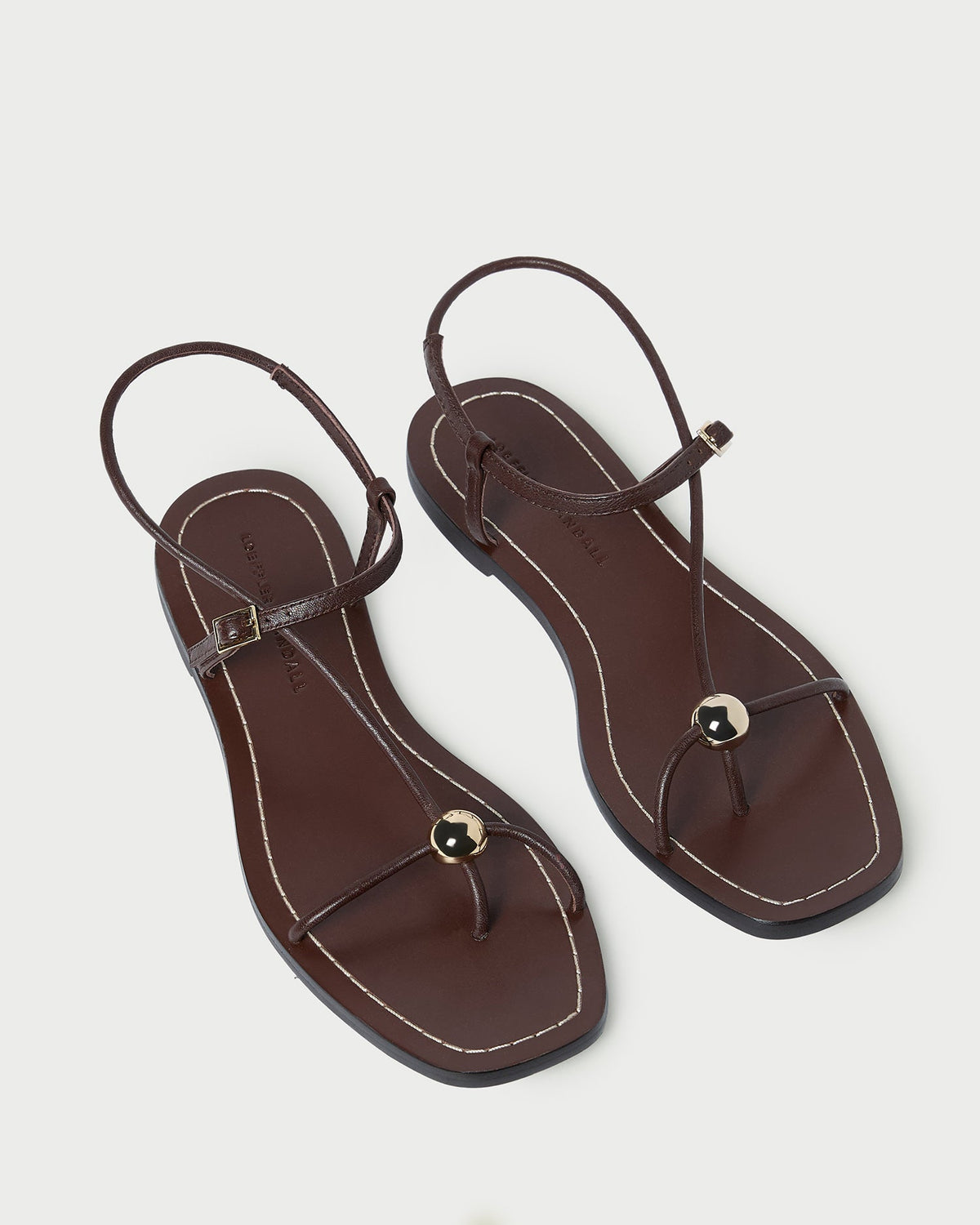Lara Espresso Leather Sandal - Loeffler Randall Trusted