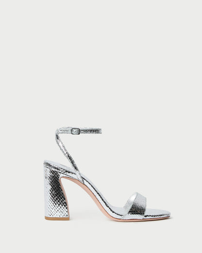 Malia Silver Snake Embossed Sandal - Loeffler Randall Hot Sale