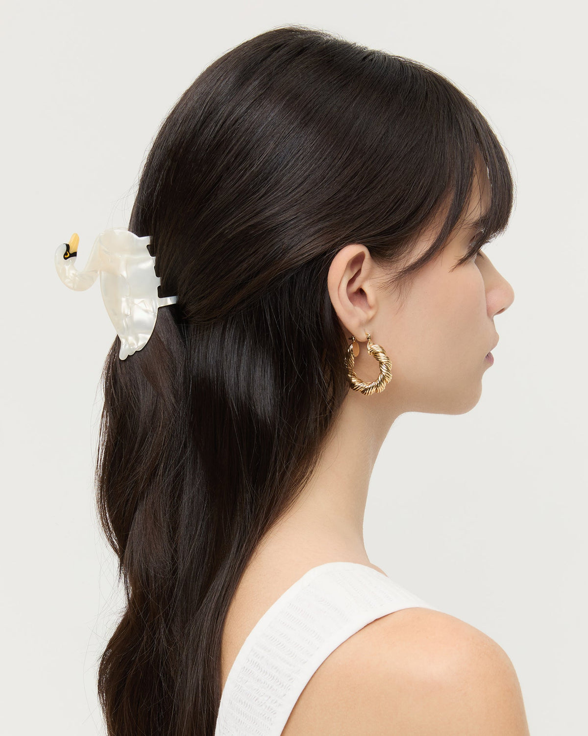 Swan Pearl Hairclip - Loeffler Randall Trusted