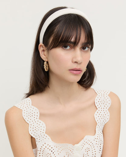 Marina Cream Puffy Headband - Loeffler Randall Value