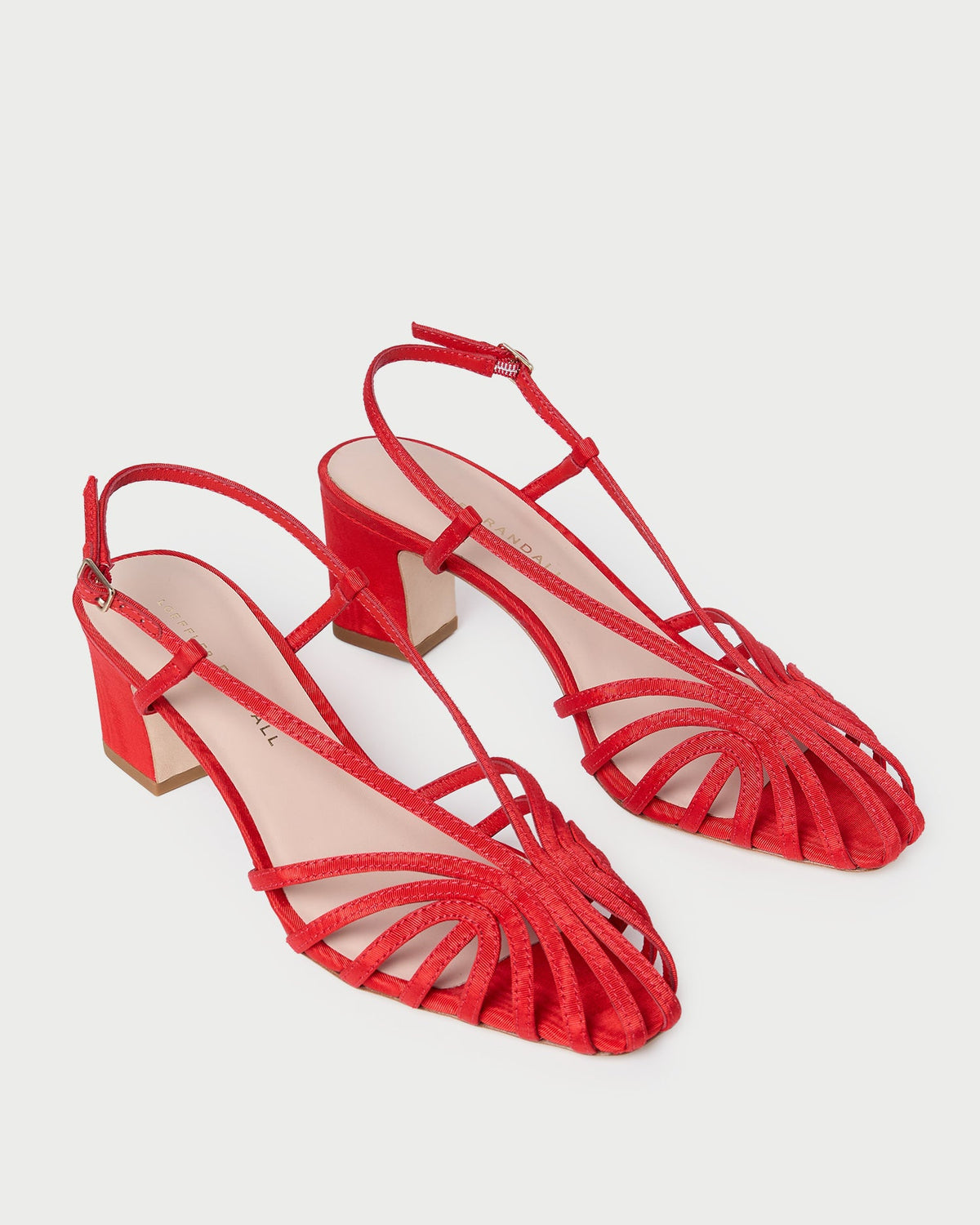 Priscilla Red Moiré Heeled Sandal - Loeffler Randall Recommended