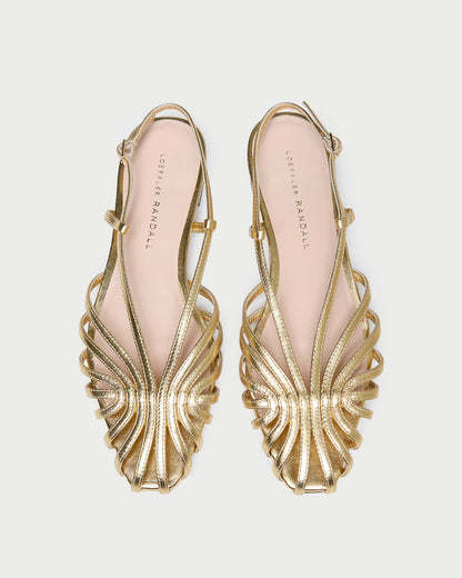 Devon Gold Slingback Sandal - Loeffler Randall Discount