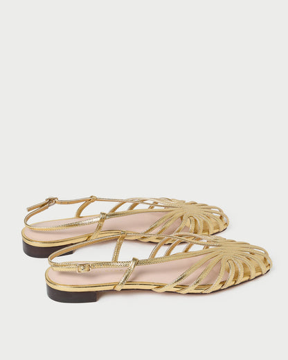 Devon Gold Slingback Sandal - Loeffler Randall Discount