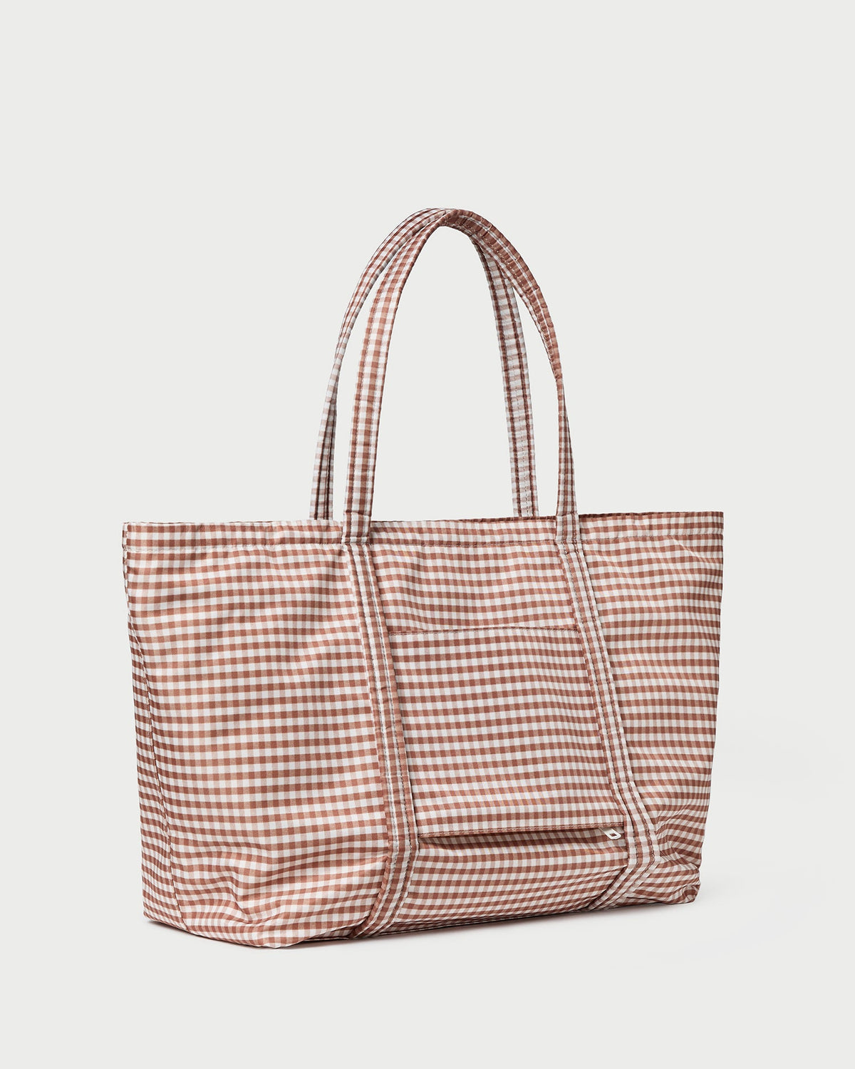 Dina Brown Gingham Travel Tote - Loeffler Randall Essential