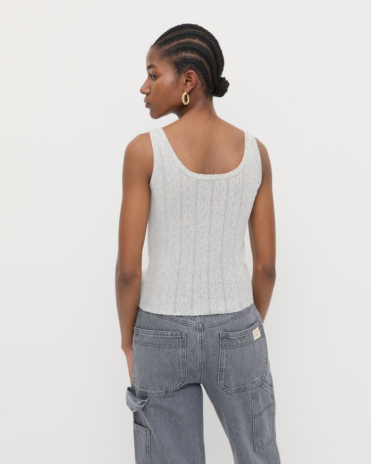 Rylee Pointelle Tank Top - Loeffler Randall Discount