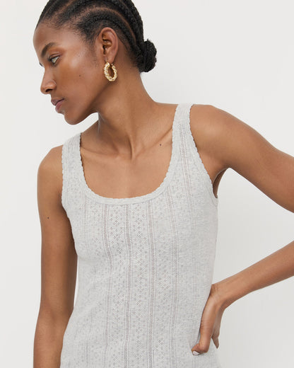 Rylee Pointelle Tank Top - Loeffler Randall Discount