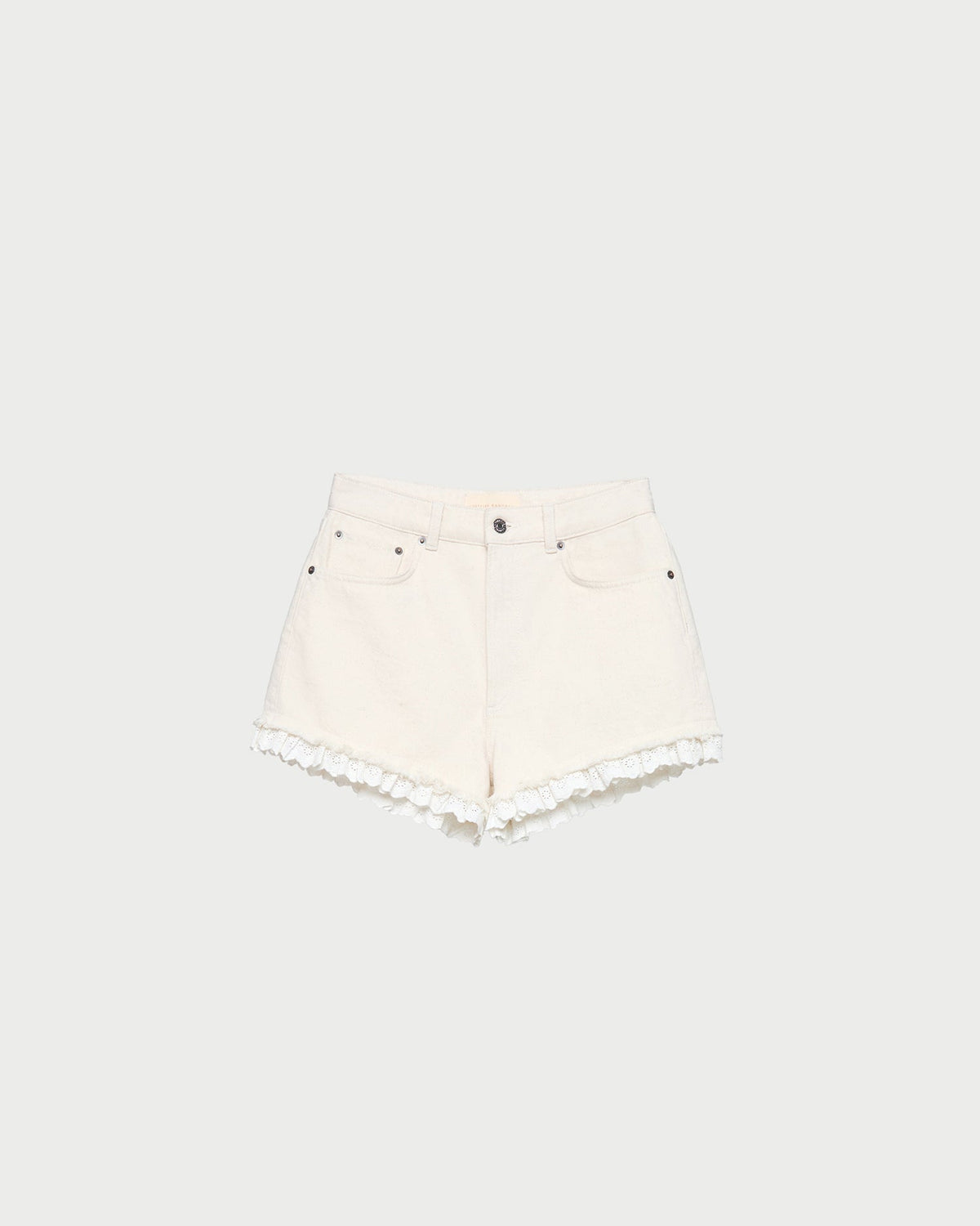 Kay Lace-Trimmed Denim Shorts - Loeffler Randall Deals