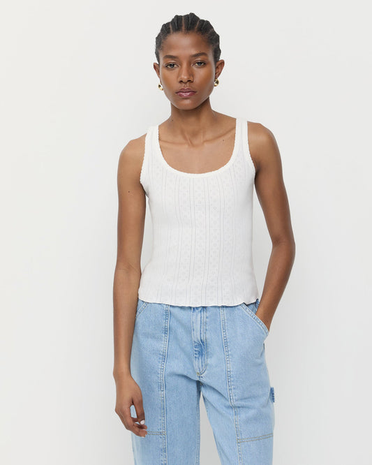 Rylee Pointelle Tank Top - Loeffler Randall Exclusive