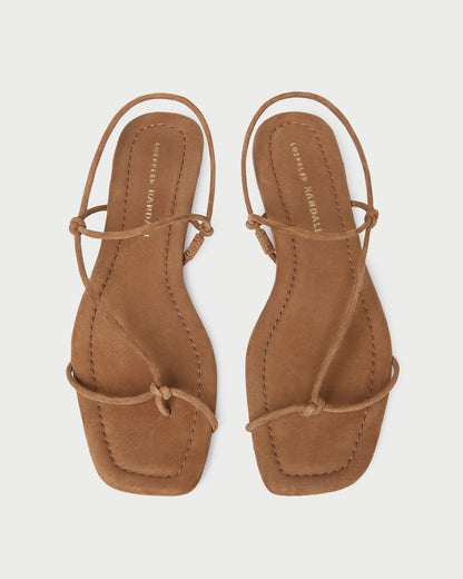 Eleanor Cacao Suede Strappy Sandal - Loeffler Randall Smart Buy