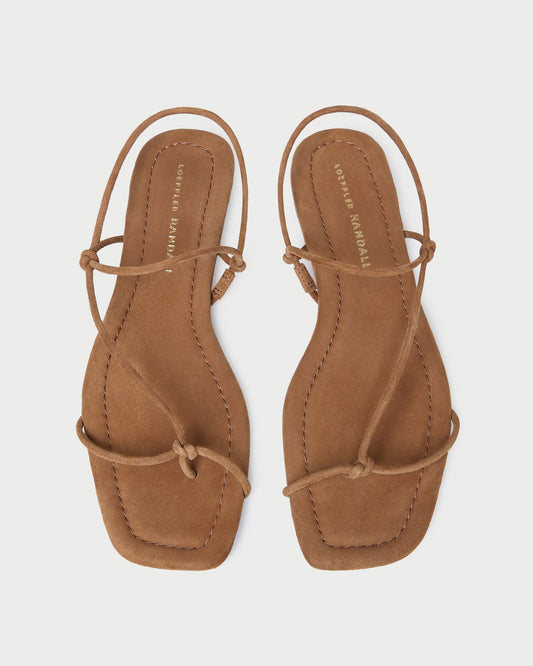 Eleanor Cacao Suede Strappy Sandal - Loeffler Randall Smart Buy