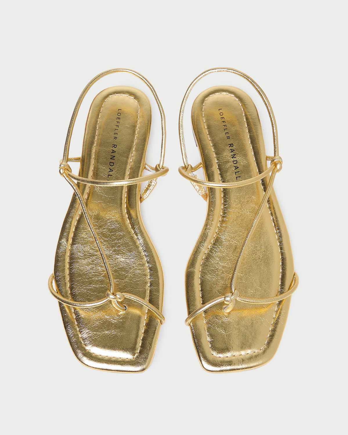 Eleanor Gold Strappy Sandal - Loeffler Randall Top Pick