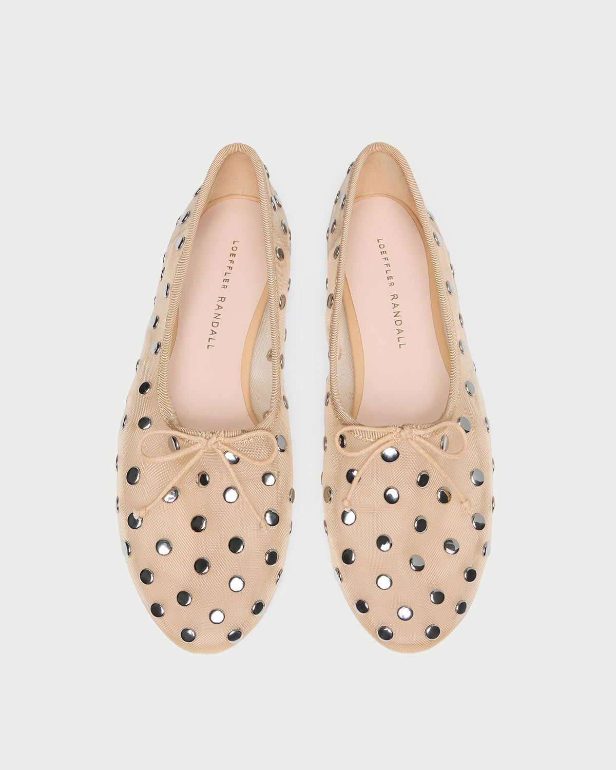 Landon Caramel/Silver Mesh Ballet Flat - Loeffler Randall New