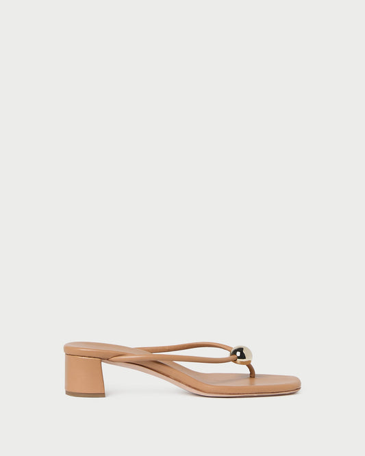 Odessa Dune Leather Heeled Sandal - Loeffler Randall Deals
