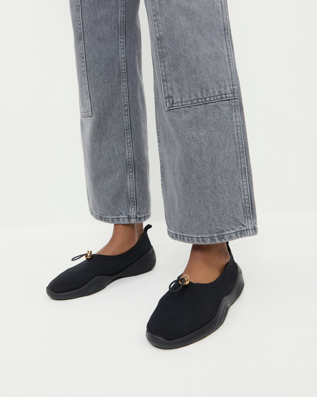 Raina Black Mesh Flat - Loeffler Randall Top Pick