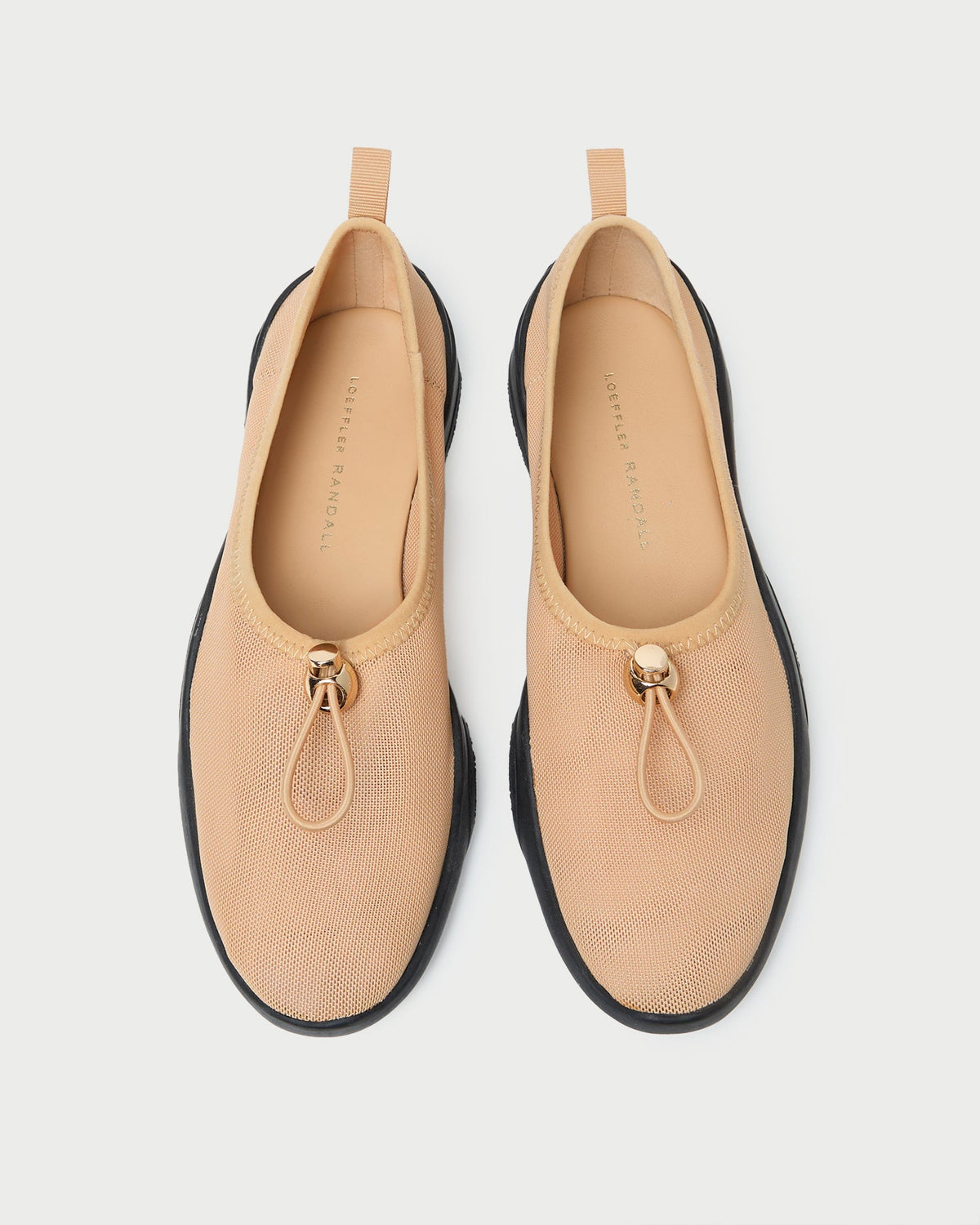 Raina Caramel/Black Mesh Flat - Loeffler Randall Great Value