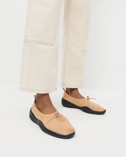 Raina Caramel/Black Mesh Flat - Loeffler Randall Great Value