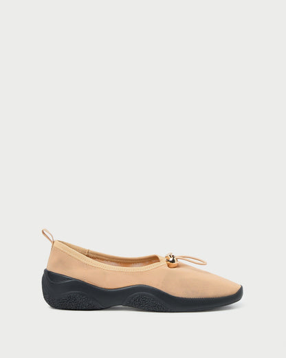 Raina Caramel/Black Mesh Flat - Loeffler Randall Great Value