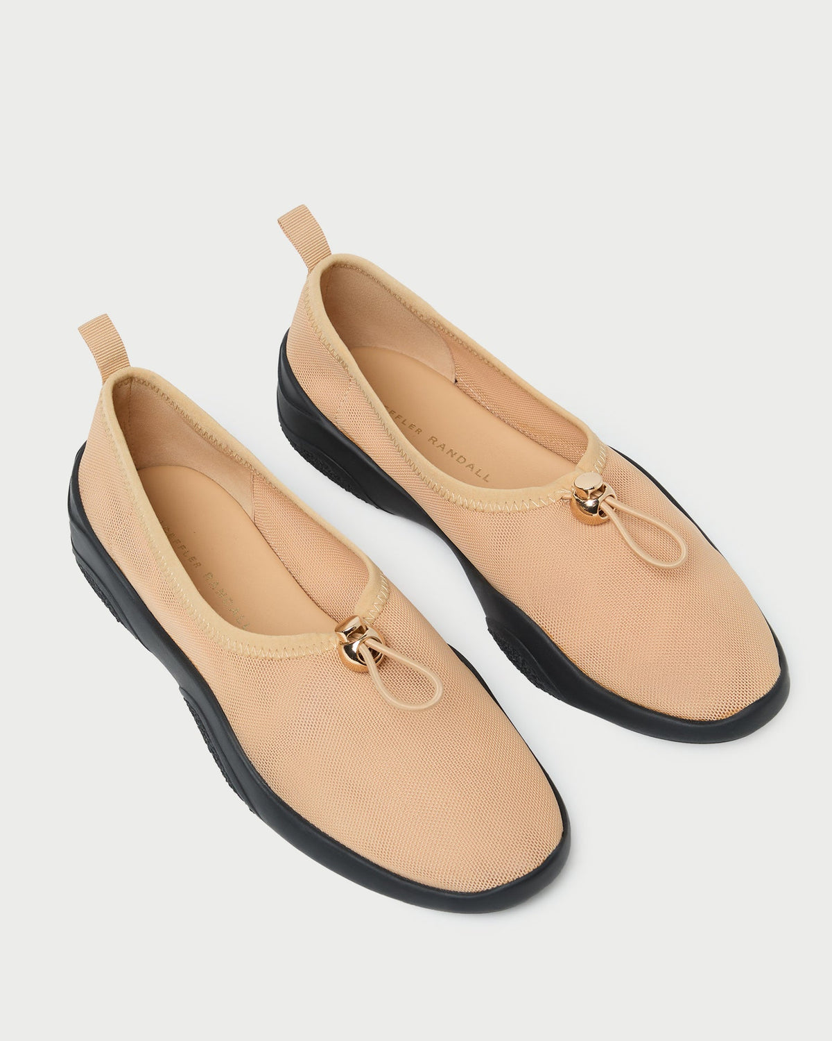 Raina Caramel/Black Mesh Flat - Loeffler Randall Great Value