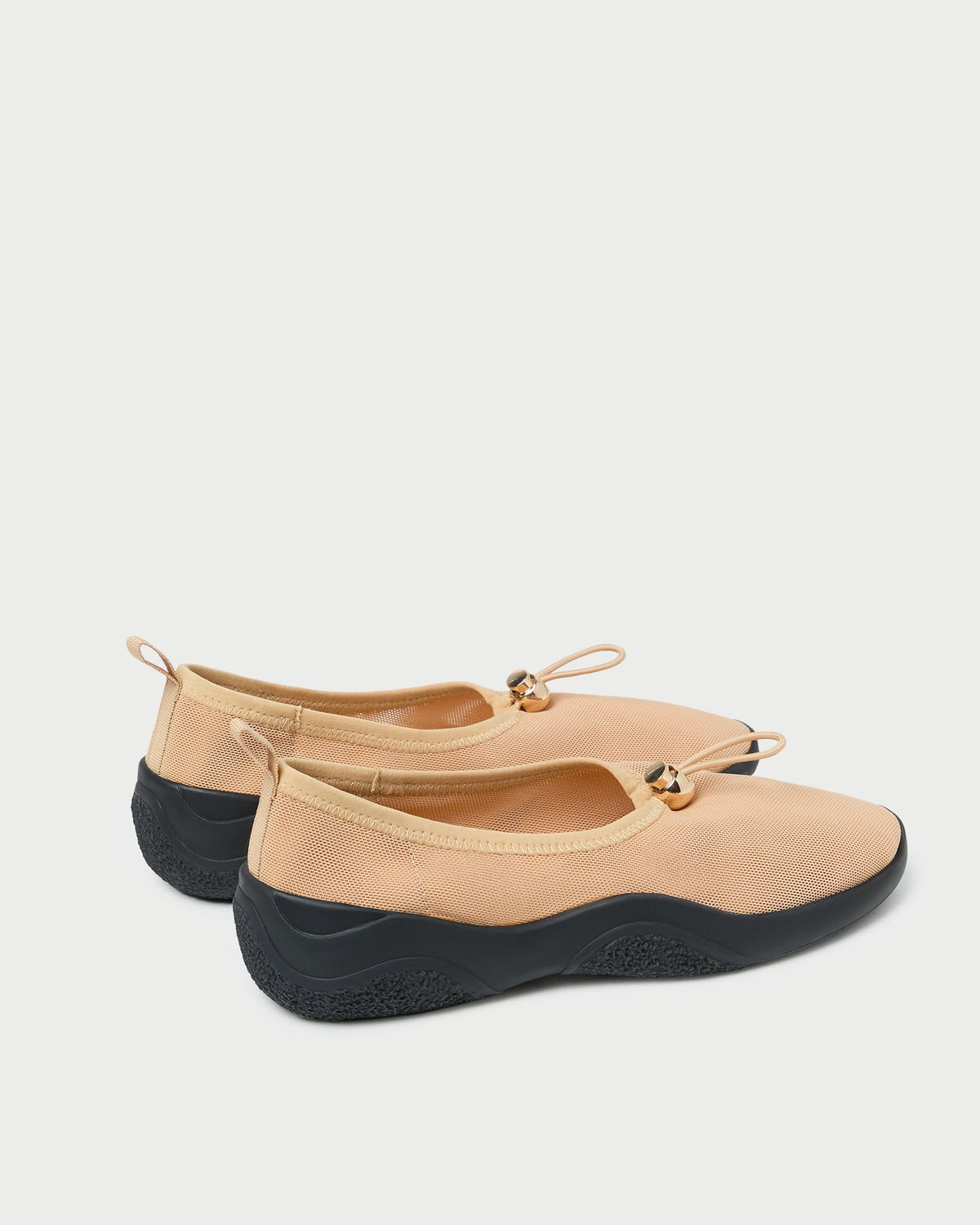 Raina Caramel/Black Mesh Flat - Loeffler Randall Great Value