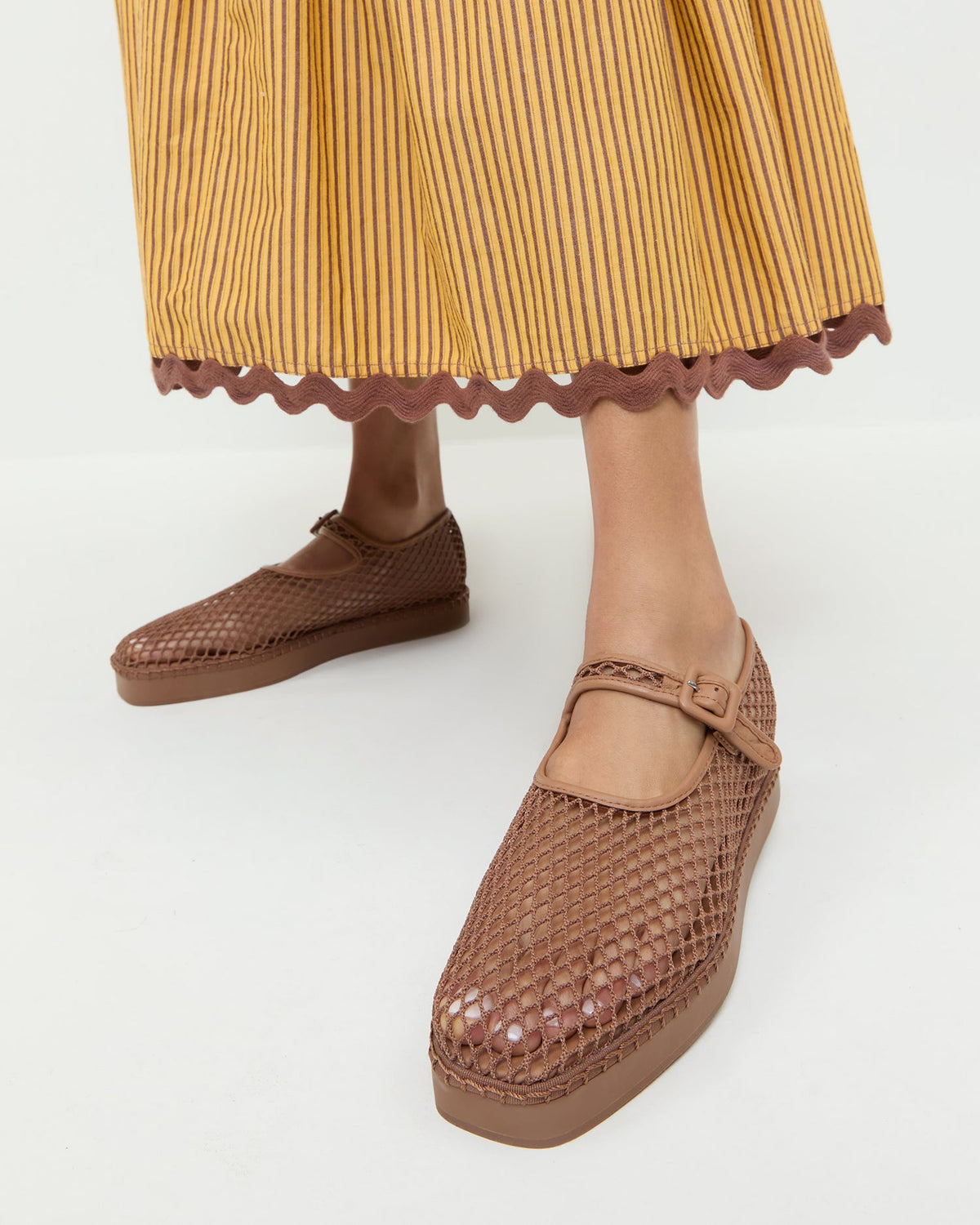 Rita Brown Netted Mary Jane - Loeffler Randall Trusted