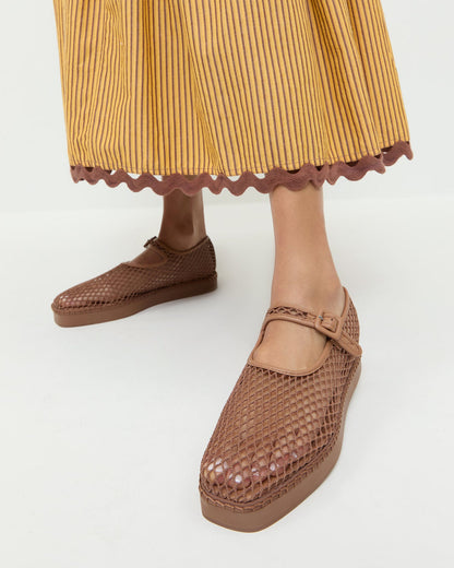Rita Brown Netted Mary Jane - Loeffler Randall Trusted