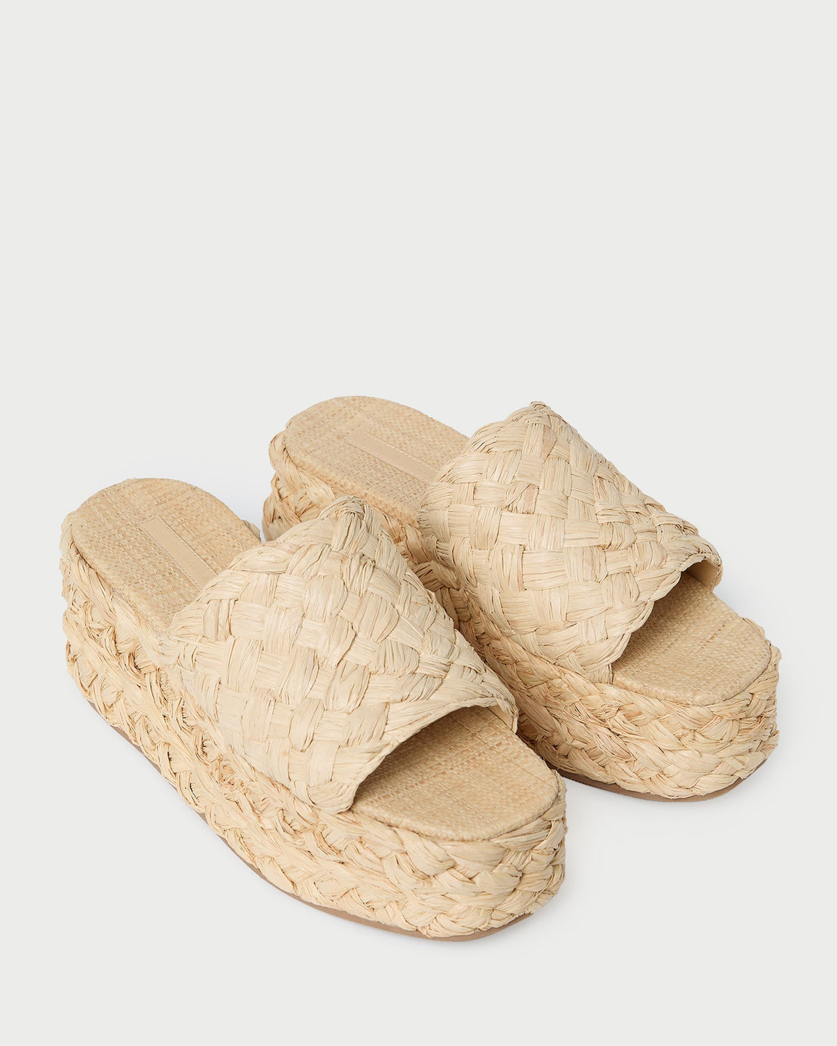 Aaron Natural Braided Straw Mule - Loeffler Randall Trending