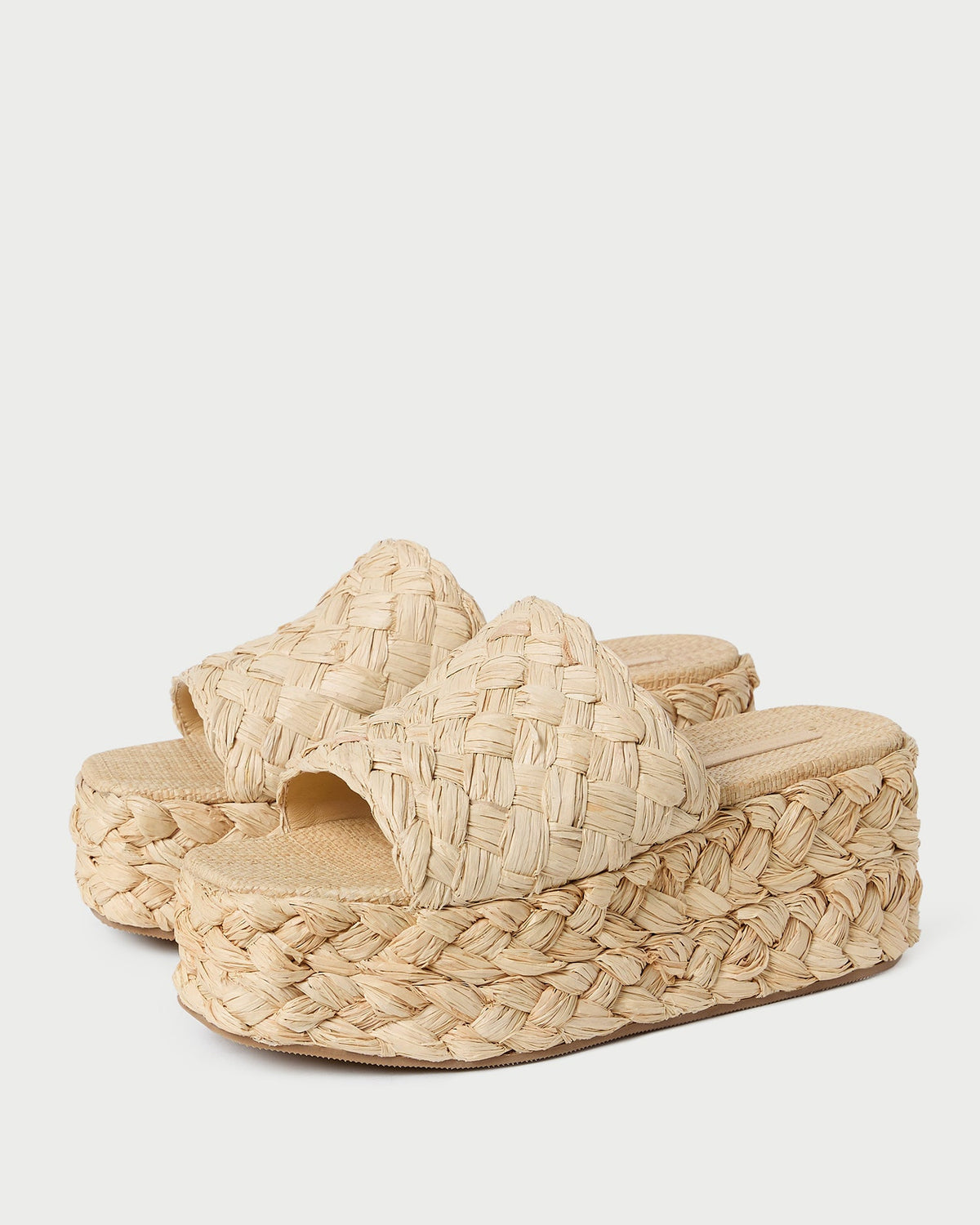 Aaron Natural Braided Straw Mule - Loeffler Randall Trending