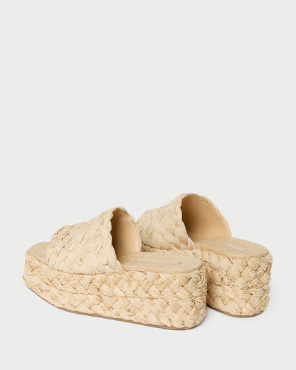 Aaron Natural Braided Straw Mule - Loeffler Randall Trending