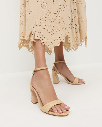 Malia Natural Curved-Heel Sandal - Loeffler Randall Trending