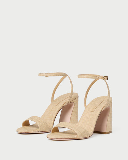 Malia Natural Curved-Heel Sandal - Loeffler Randall Trending