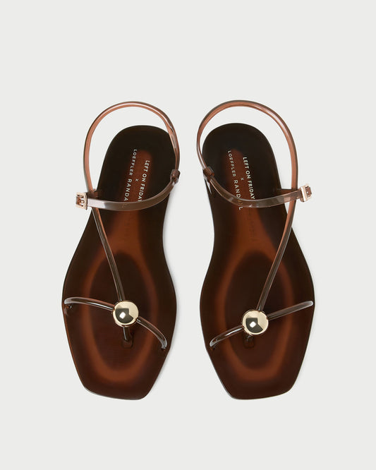 Dana Brown Strappy Jelly Sandal - Loeffler Randall Best Seller