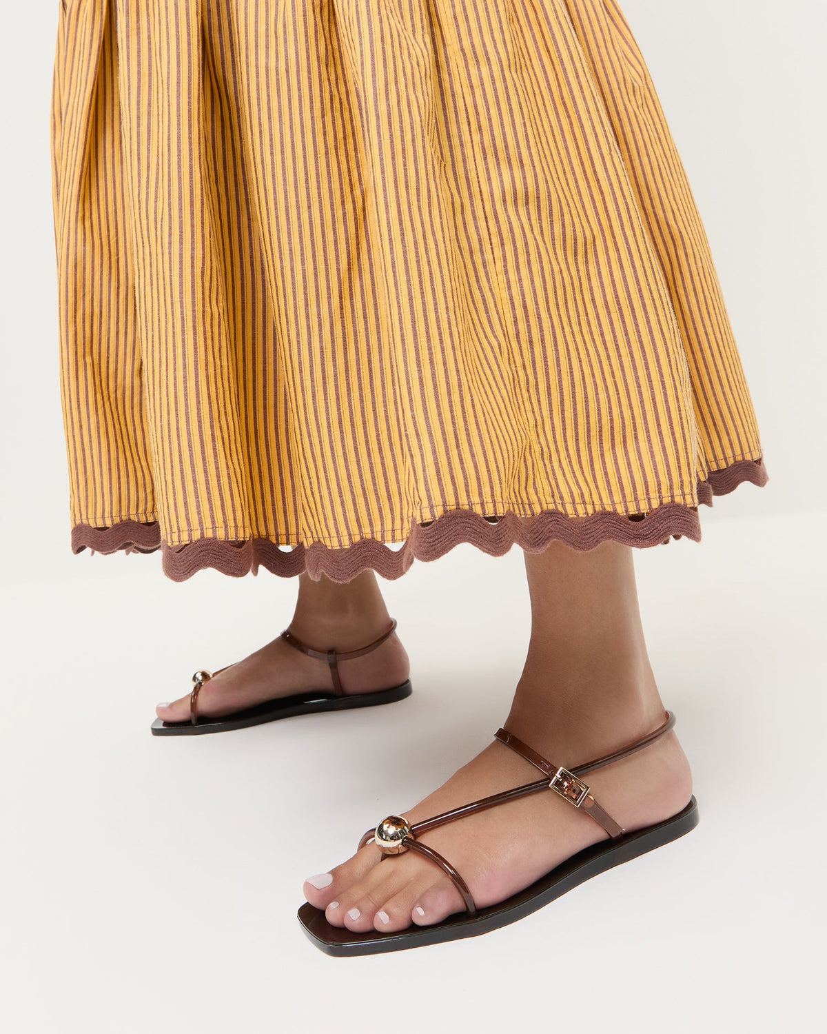 Dana Brown Strappy Jelly Sandal - Loeffler Randall Best Seller