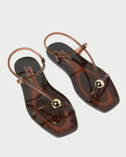 Dana Brown Strappy Jelly Sandal - Loeffler Randall Best Seller