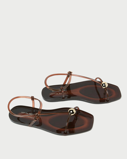 Dana Brown Strappy Jelly Sandal - Loeffler Randall Best Seller