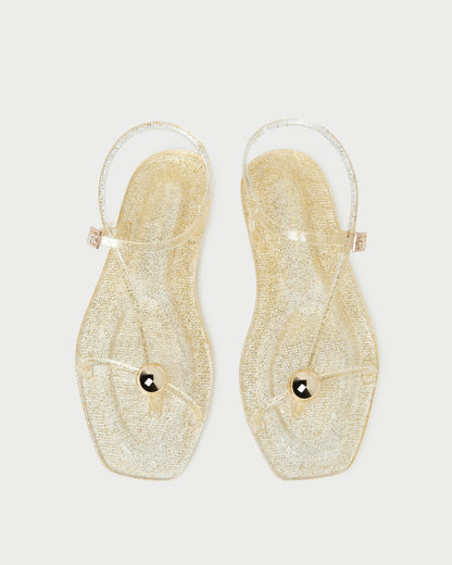 Dana Champagne Strappy Jelly Sandal - Loeffler Randall Smart Buy