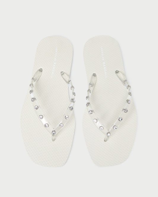 Taryn Cream Jelly Flip Flop - Loeffler Randall Exclusive