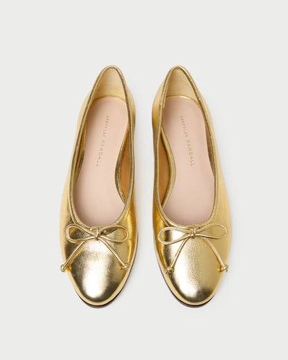 Noelle Champagne Ballet Flat - Loeffler Randall Deals