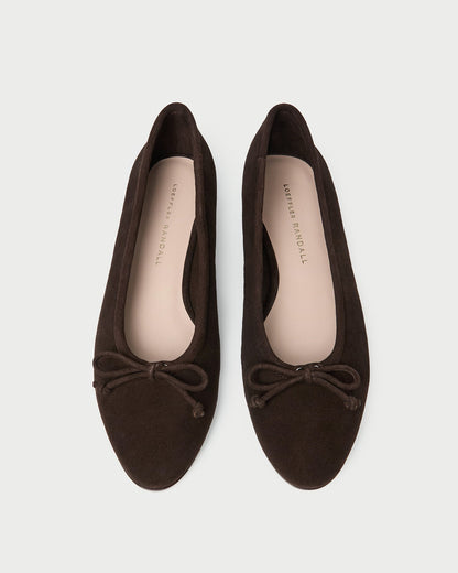 Noelle Brown Suede Ballet Flat - Loeffler Randall Discount