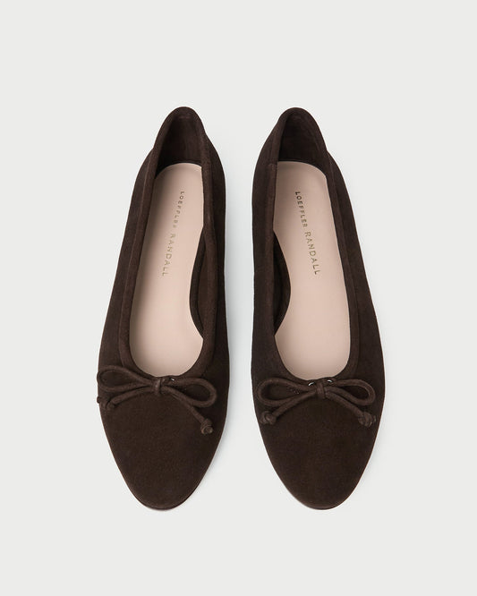 Noelle Brown Suede Ballet Flat - Loeffler Randall Discount