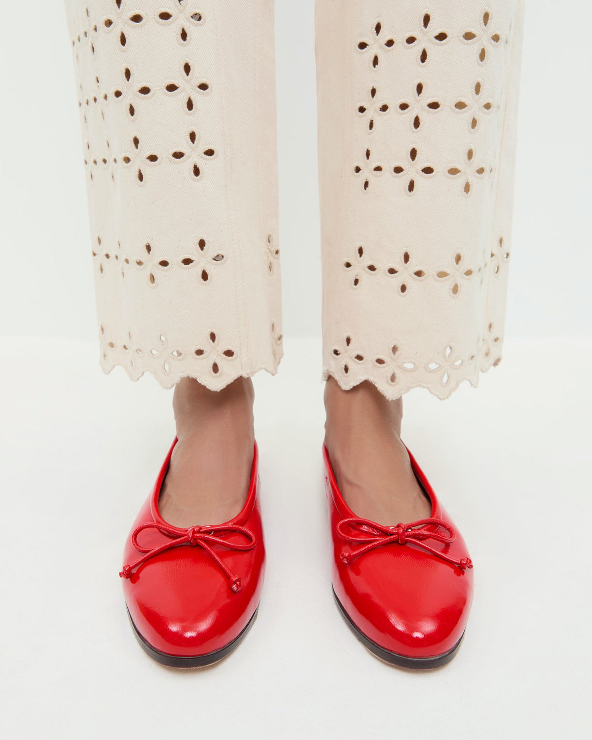 Noelle Red Ballet Flat - Loeffler Randall Deals