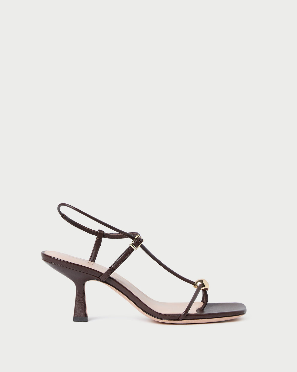Triana Espresso Leather Mid-Heel Sandal - Loeffler Randall Sale