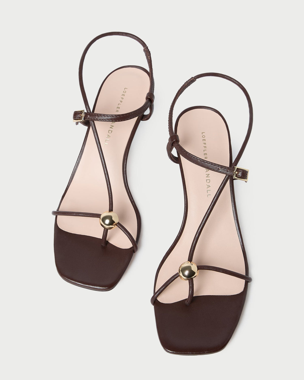 Triana Espresso Leather Mid-Heel Sandal - Loeffler Randall Sale