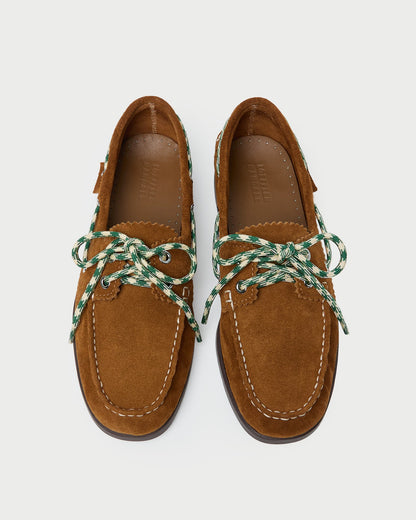 Franco Cacao Suede Boat Shoe - Loeffler Randall Premium